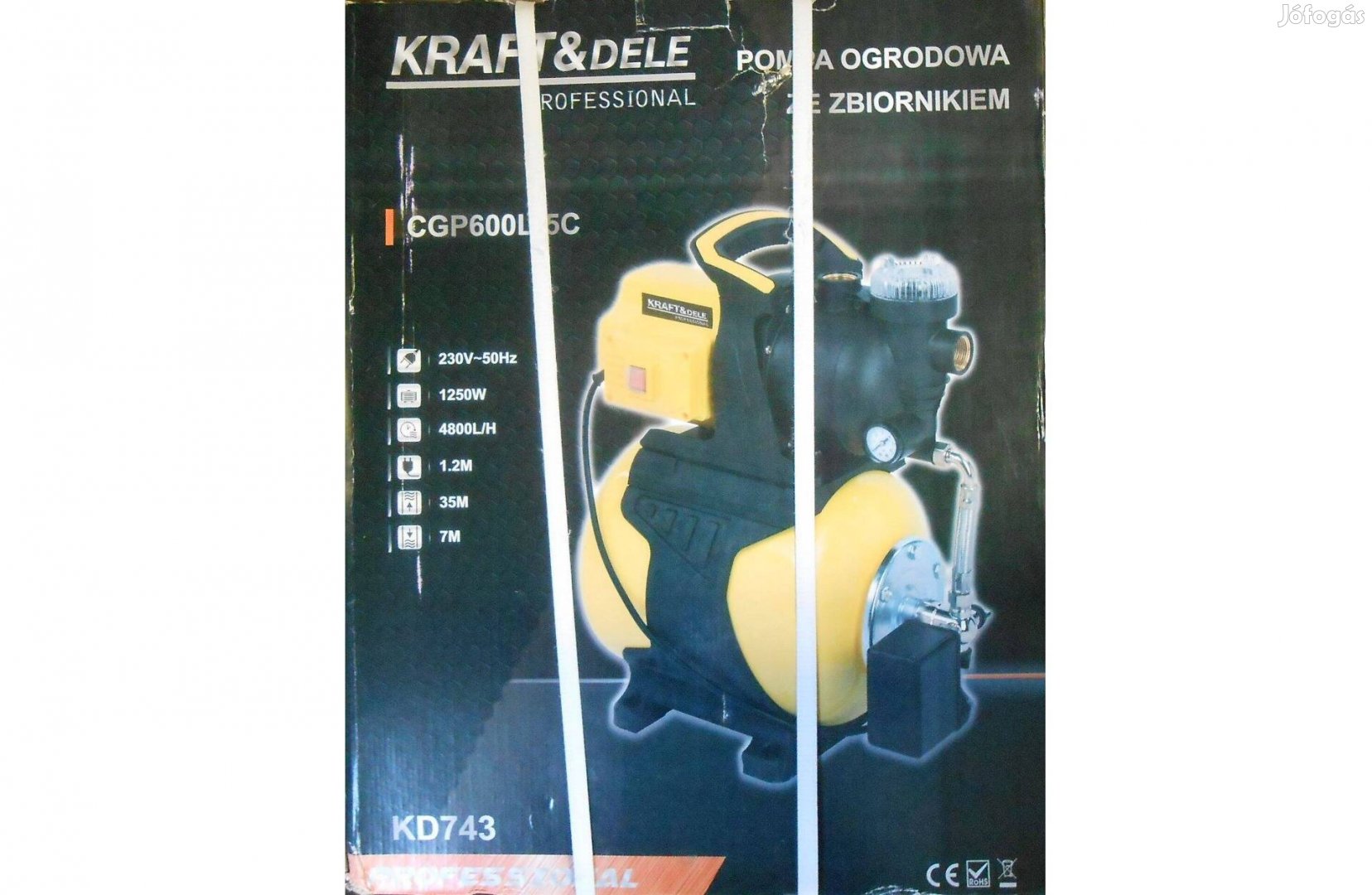 Kraft&Dele KD743 házi vízmű szivattyú vízszivattyú 1300W Garancia!