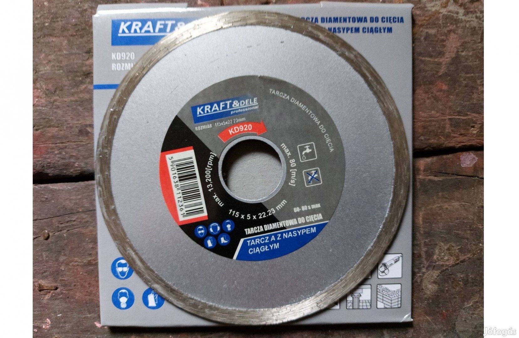 Kraft&Dele KD920 csempe gyémánt vágótárcsa 115mm