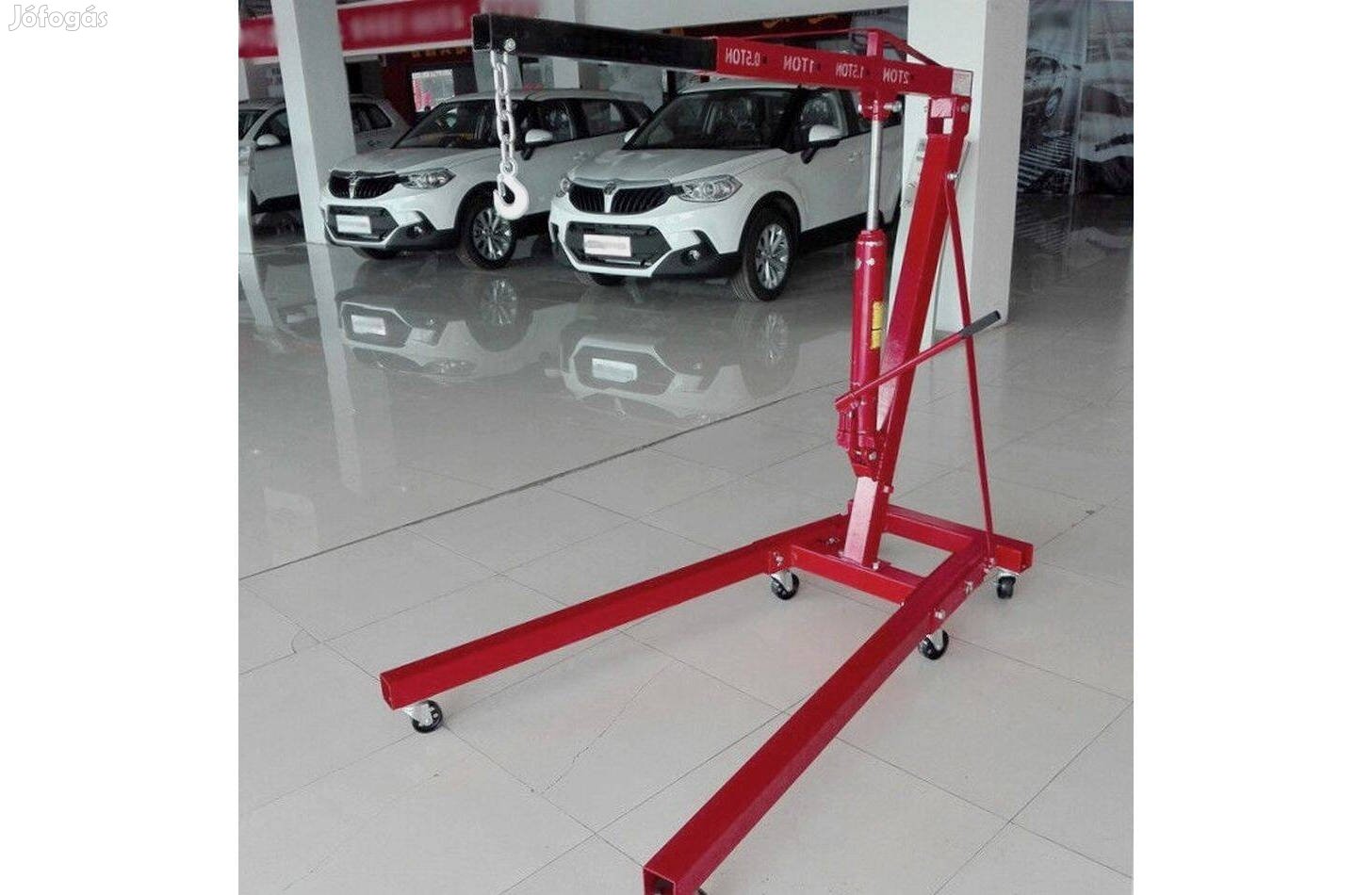 Kraft&Dele hidraulikus motorkiemelő zsiráf, mühelydaru 2000 kg !