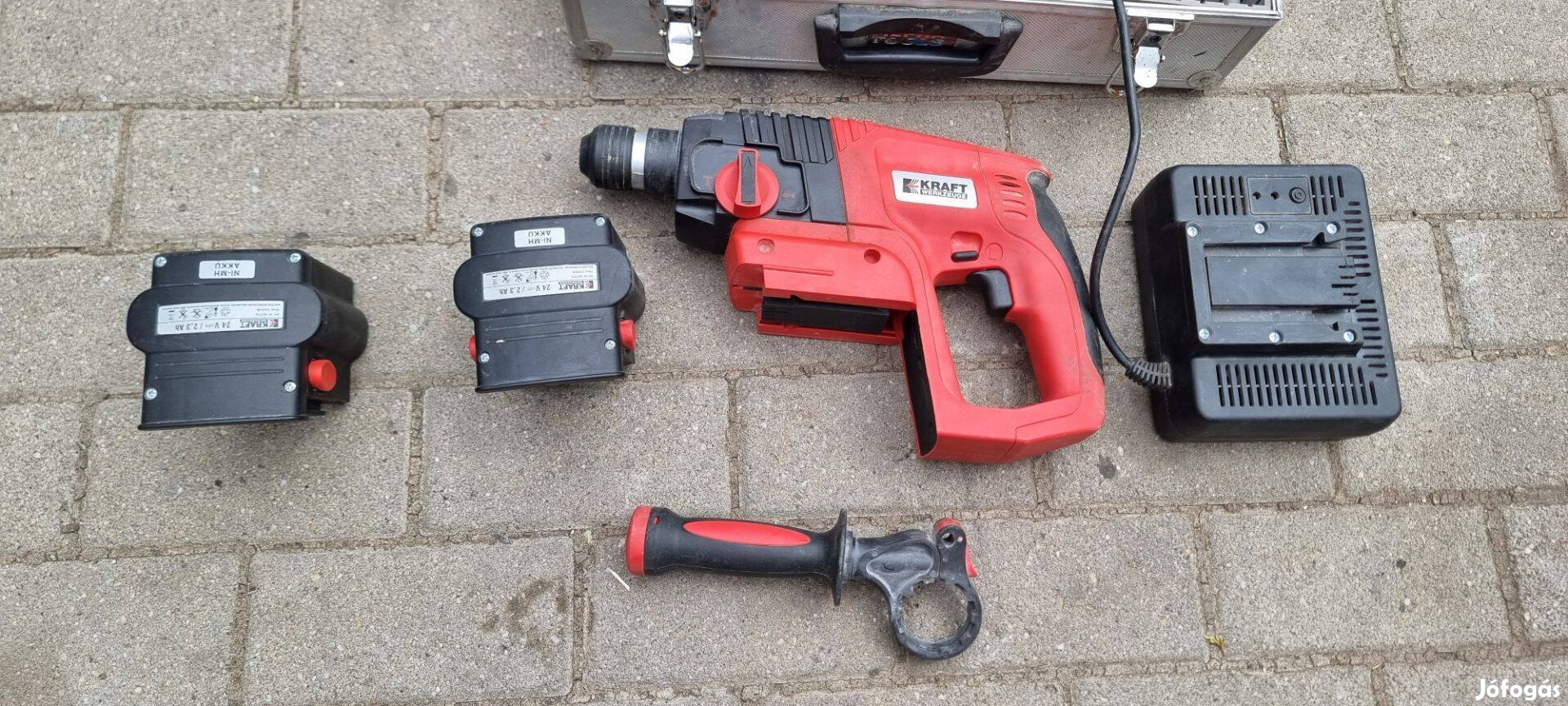 Kraft Werkzeuge 24V dupla akkus fúrókalapács ütvefúró 2