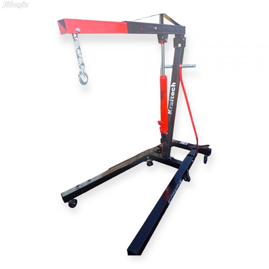 Kraftech6415 Összecsukható 2 tonnás hidraulikus motorkiemelő zsiráf