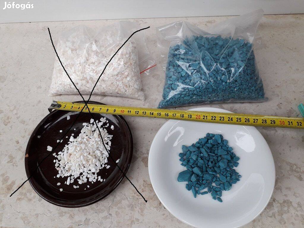 Kreatív díszítésekhez kavics, alapanyag