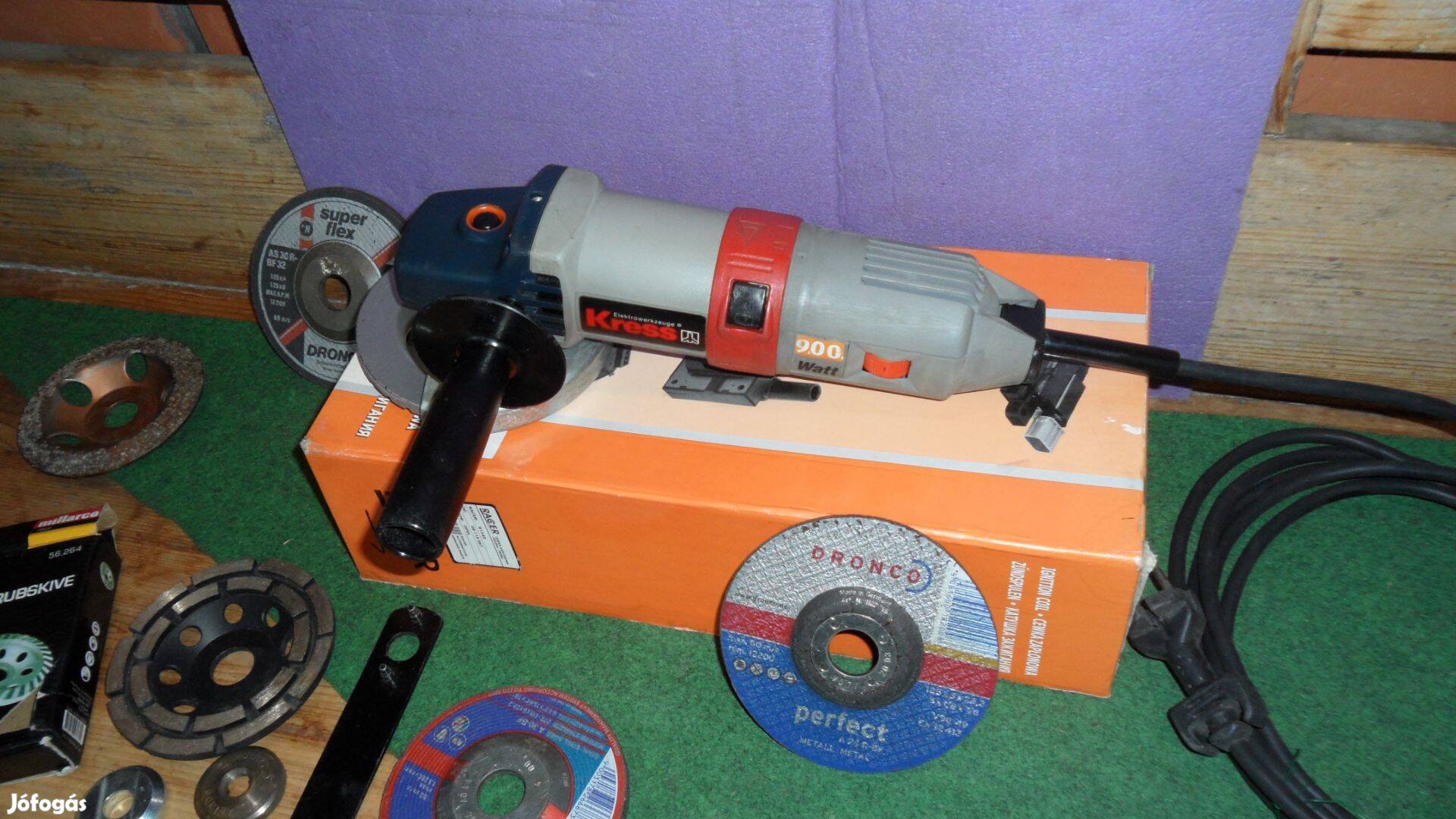 Kress flex sarokcsiszoló köszörű fordulatszabályzós 900 W 125 mm