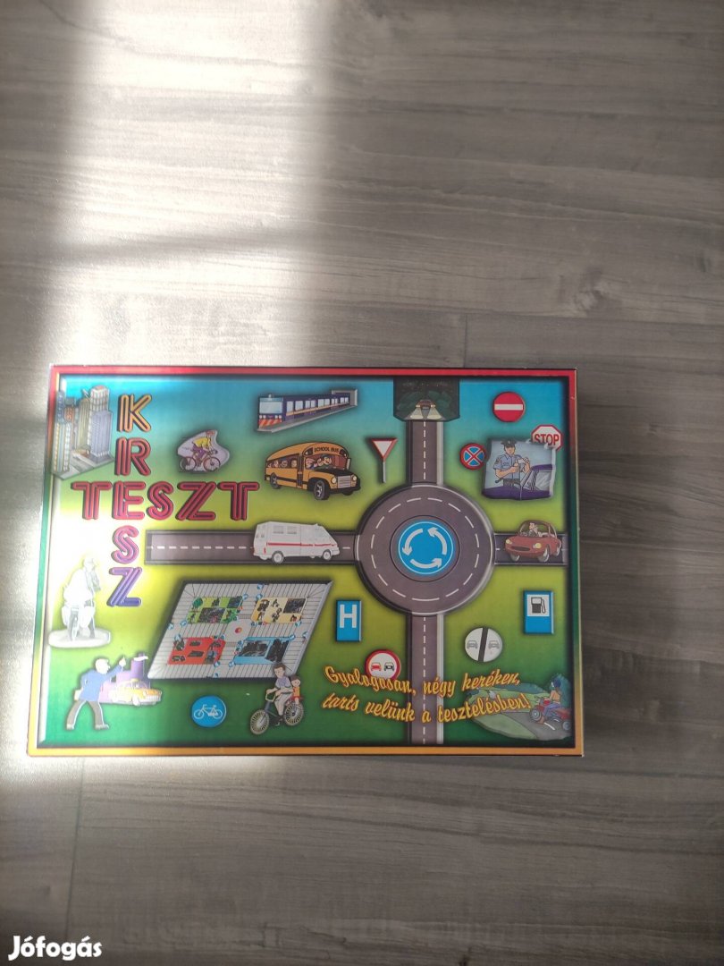 Kresz teszt társas játék gyerekeknek 