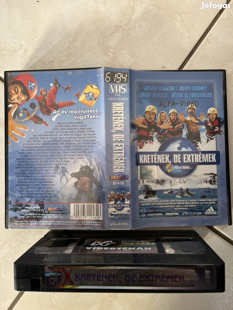 Kretének de extrémek vhs 