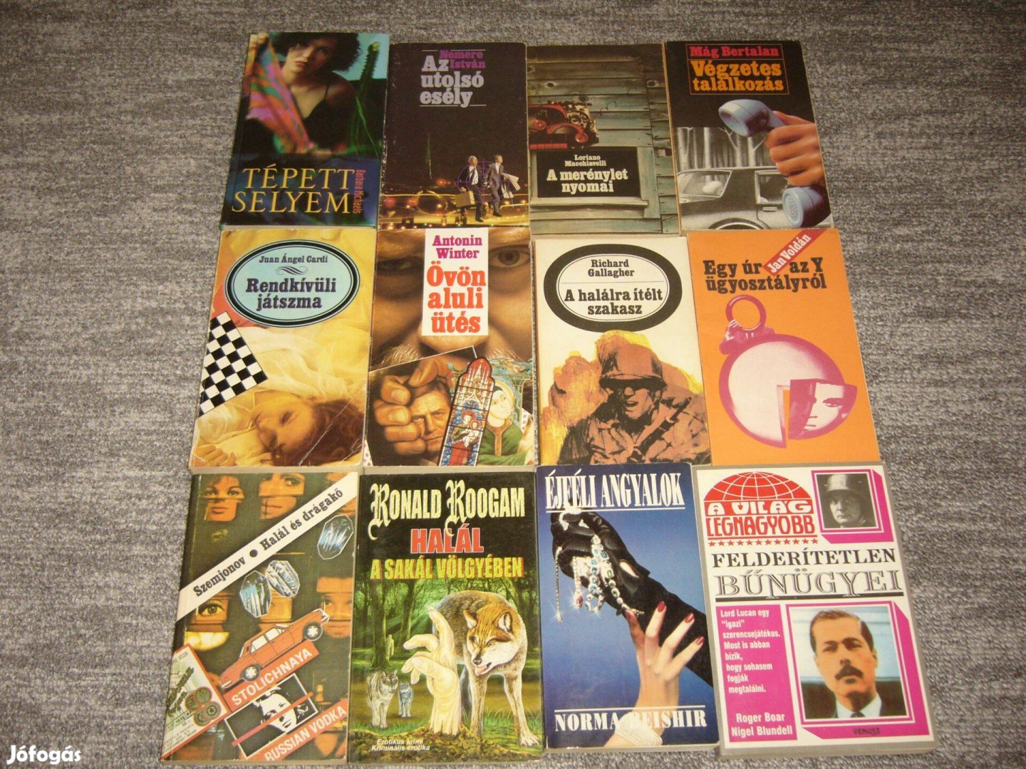 Krimi , bűnügyi és vegyes könyv gyűjtemény . Cserélhető !