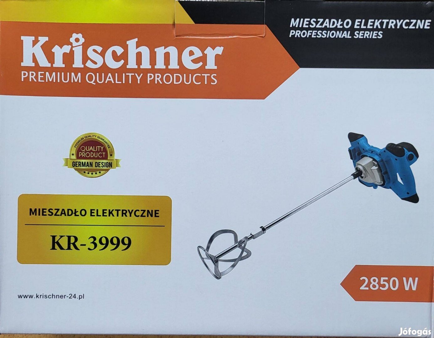 Krischner kétkezes habarcs festék keverőgép 2850W
