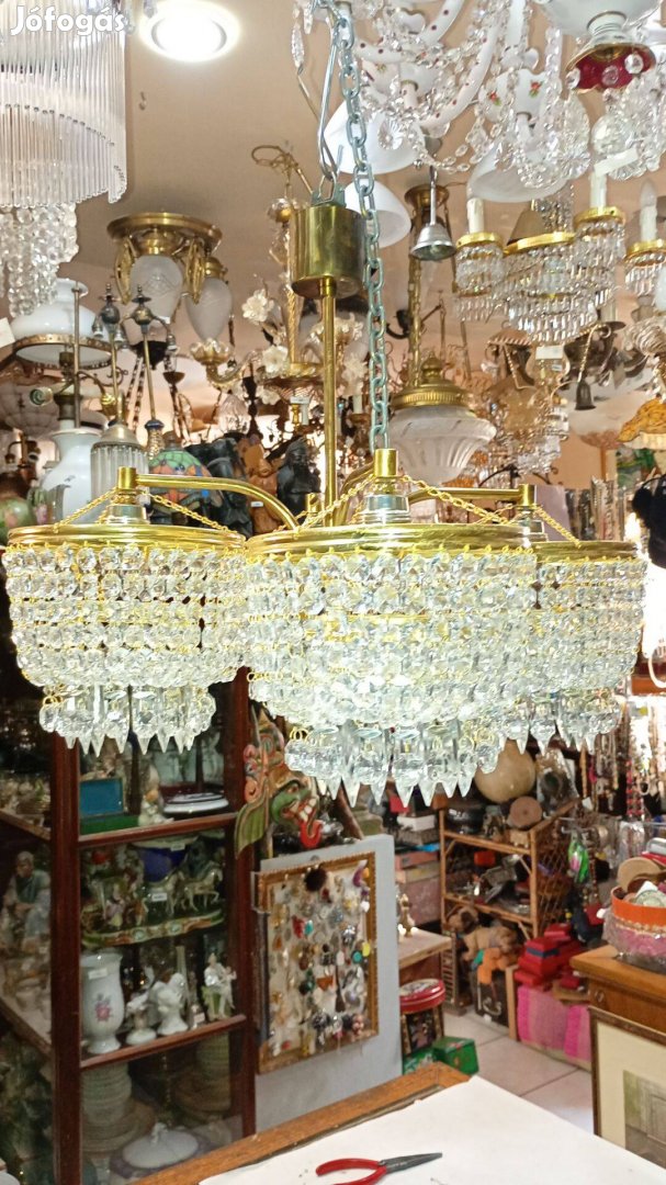 Kristály függős csillár