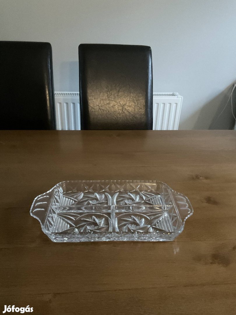 Kristály kínálló tál eladó Budán!