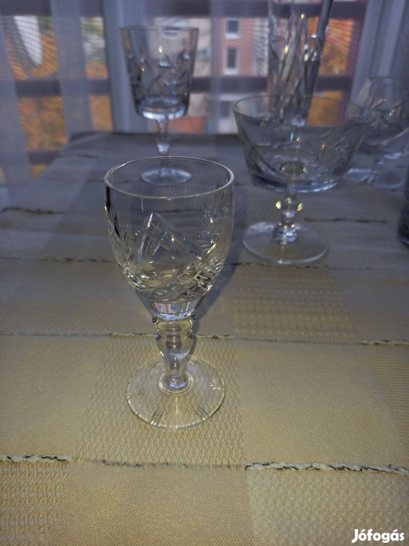 Kristály pohár készlet
