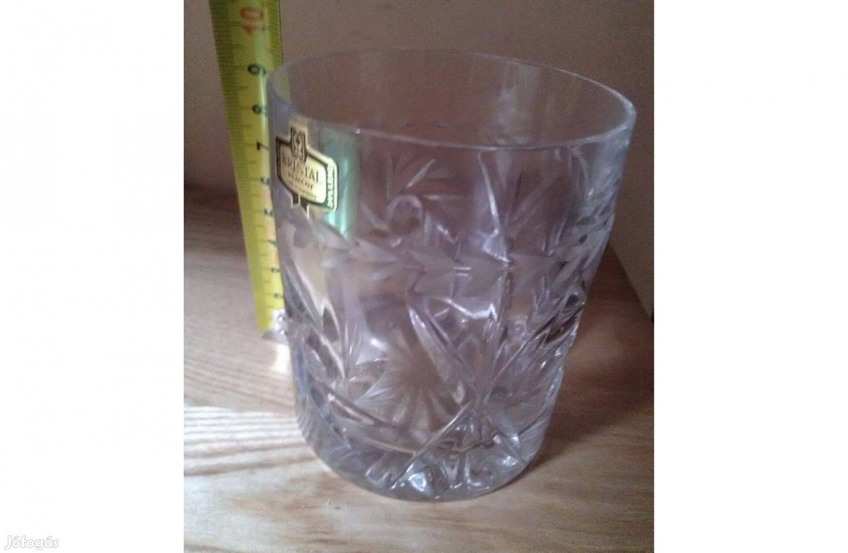 Kristály pohárkészlet 4 db -s kézi csiszolt uj ,whisky pohár