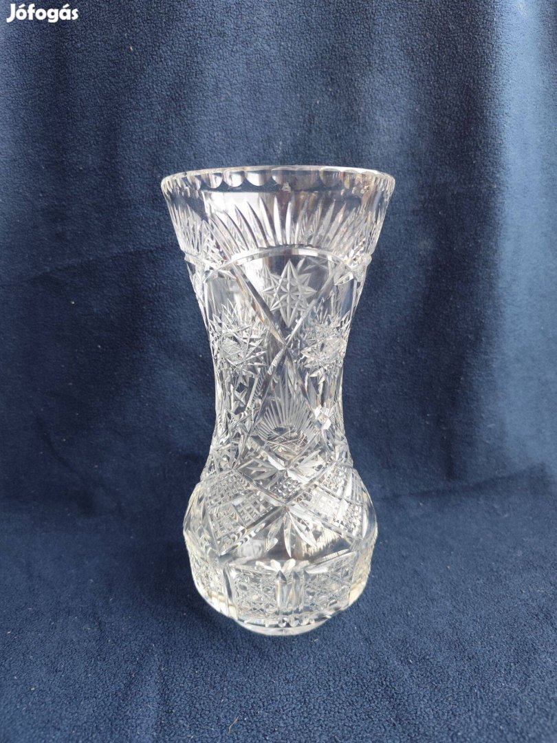 Kristály váza tökéletes, hibátlan állapotban - 29*8 cm