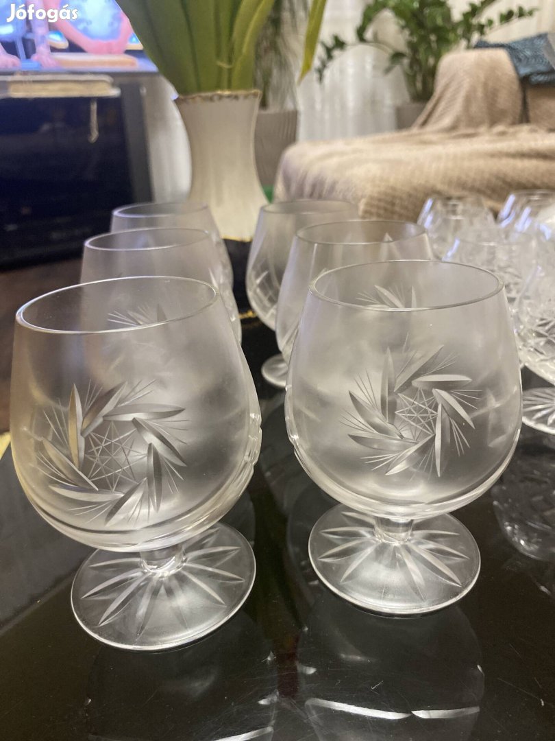 Kristálypohár készlet