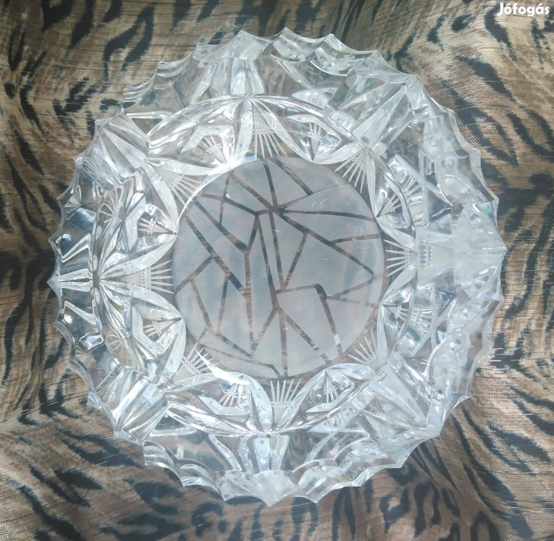 Kristályüveg hamutartó