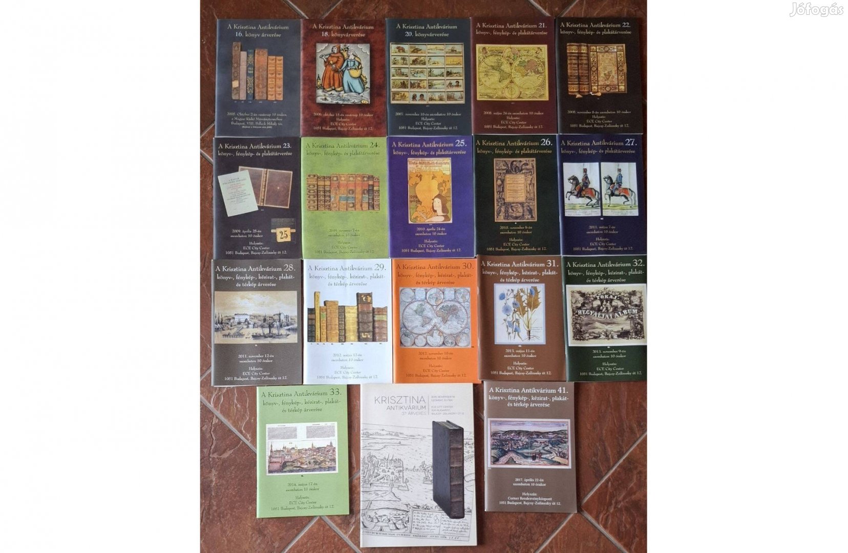 Krisztina antikvárium aukciós katalógusai