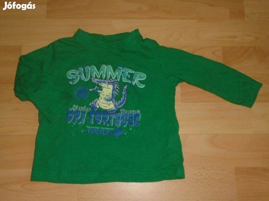 Krokodil mintás hosszú ujjú felső 9-12 hó méret 80