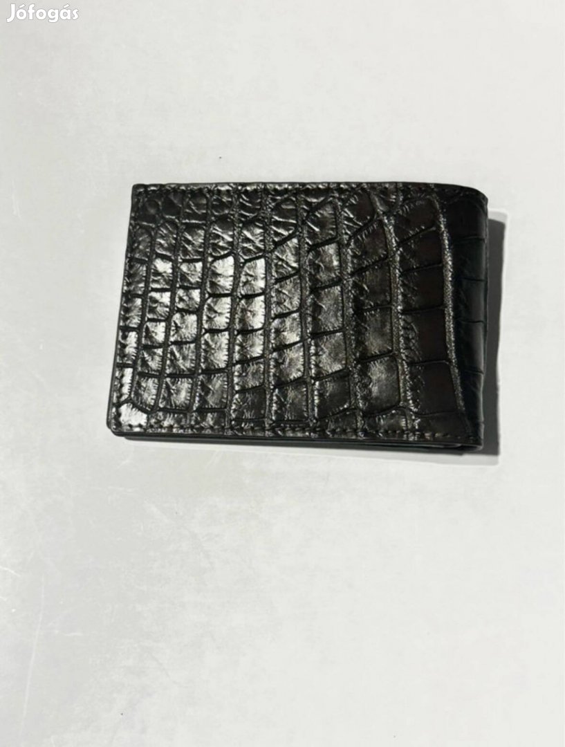 Krokodilbőr férfi pénztárca.
