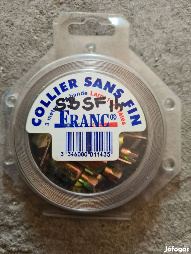 Króm acél szalag. bilincs