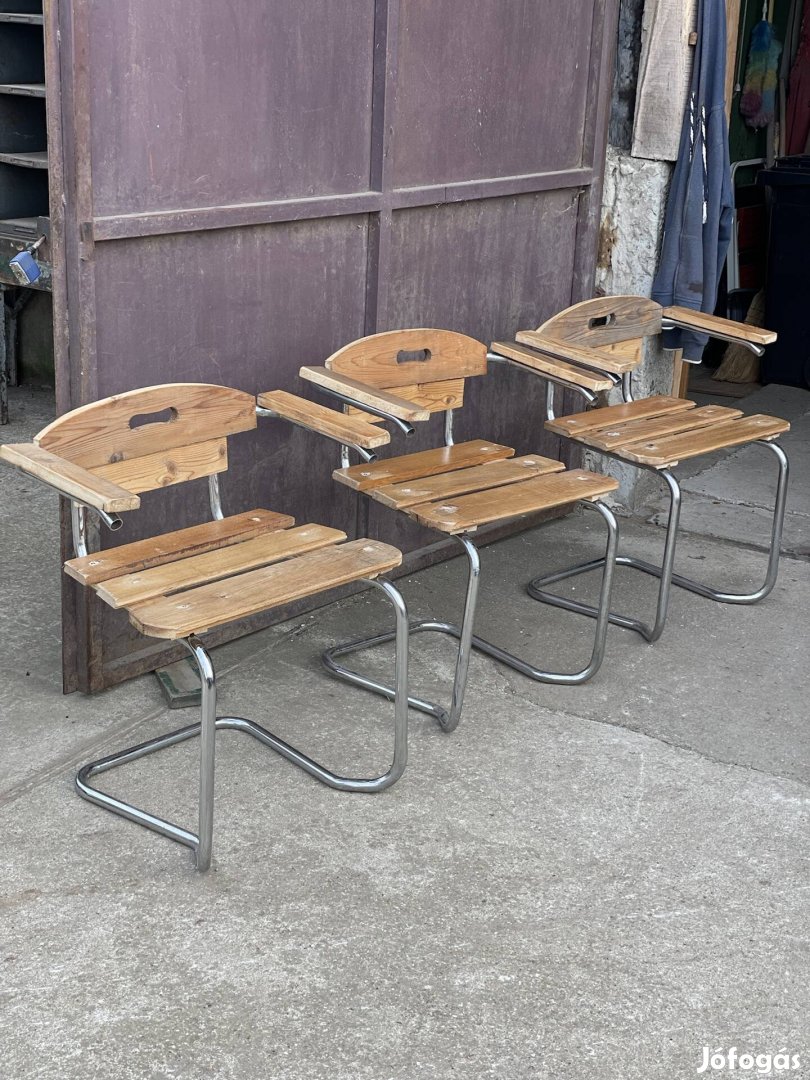 Krom design karfas szekek 3 darab elado 