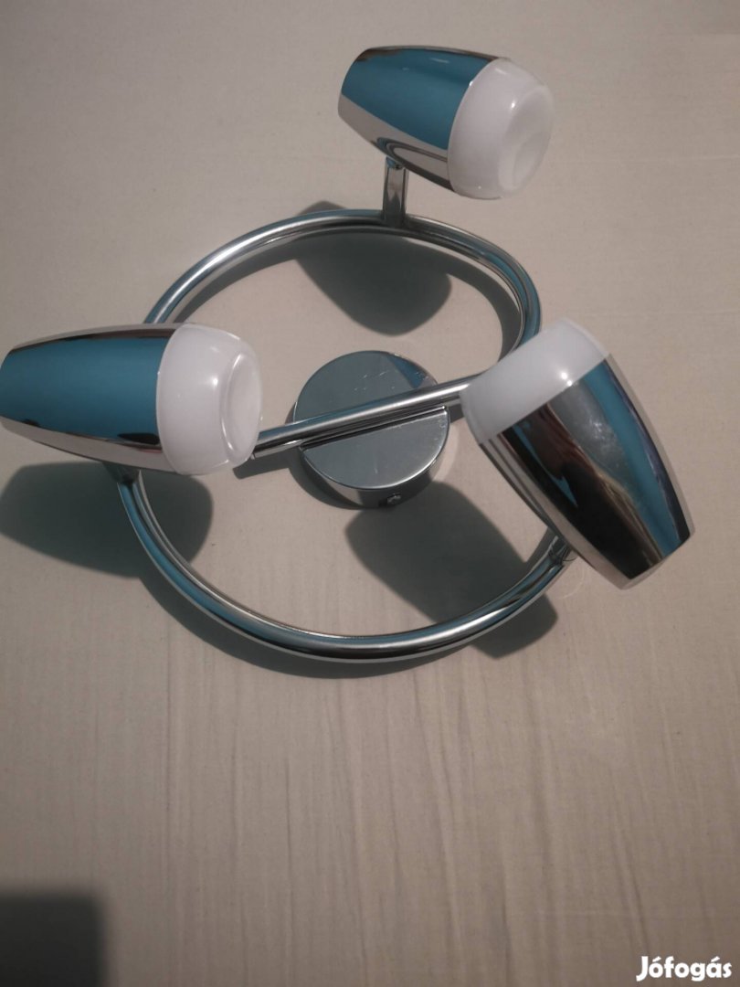 Krómozott mennyezeti lámpa 3 állítható spotlámpa