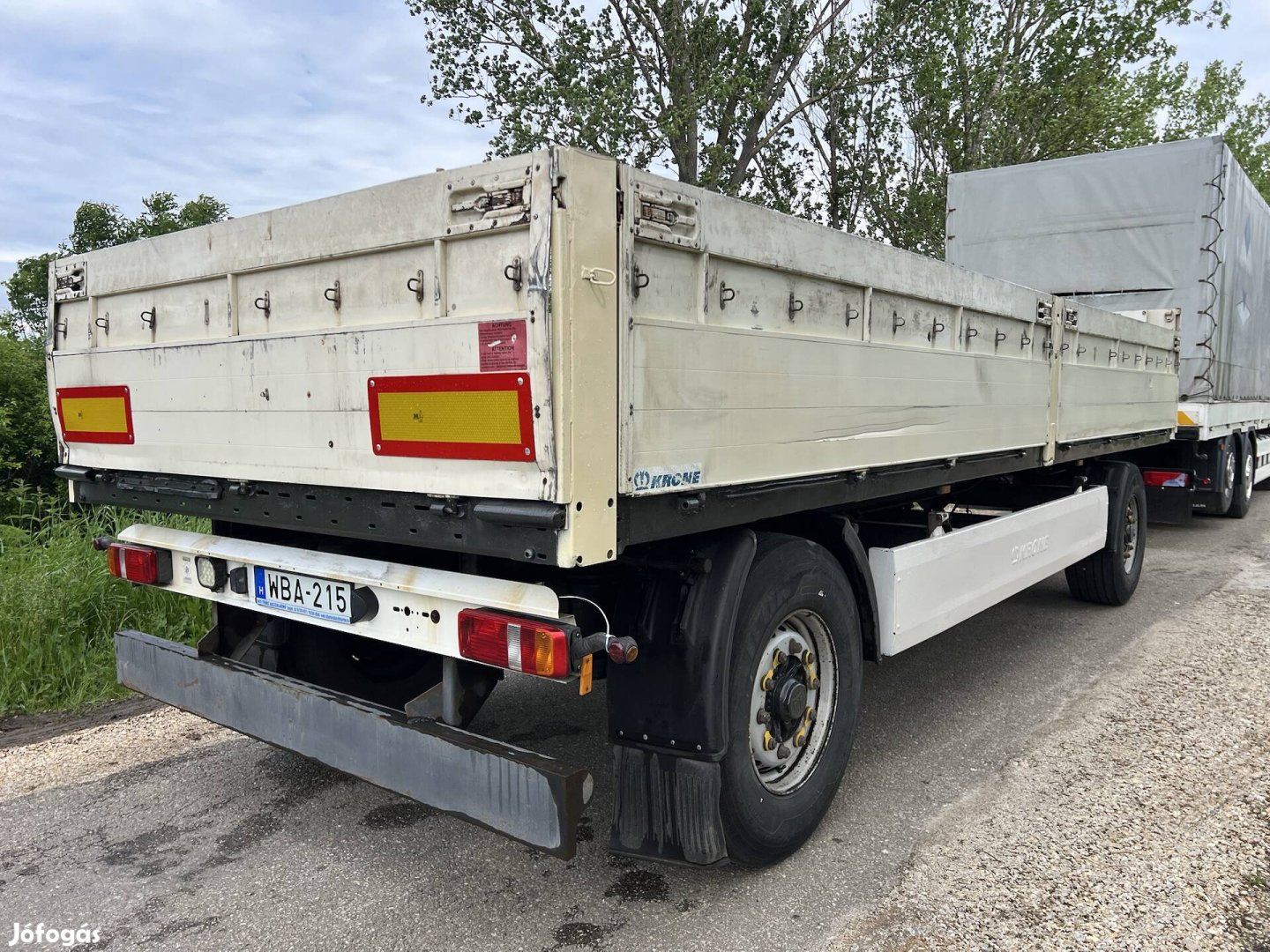 Krone pótkocsi 18t eladó 