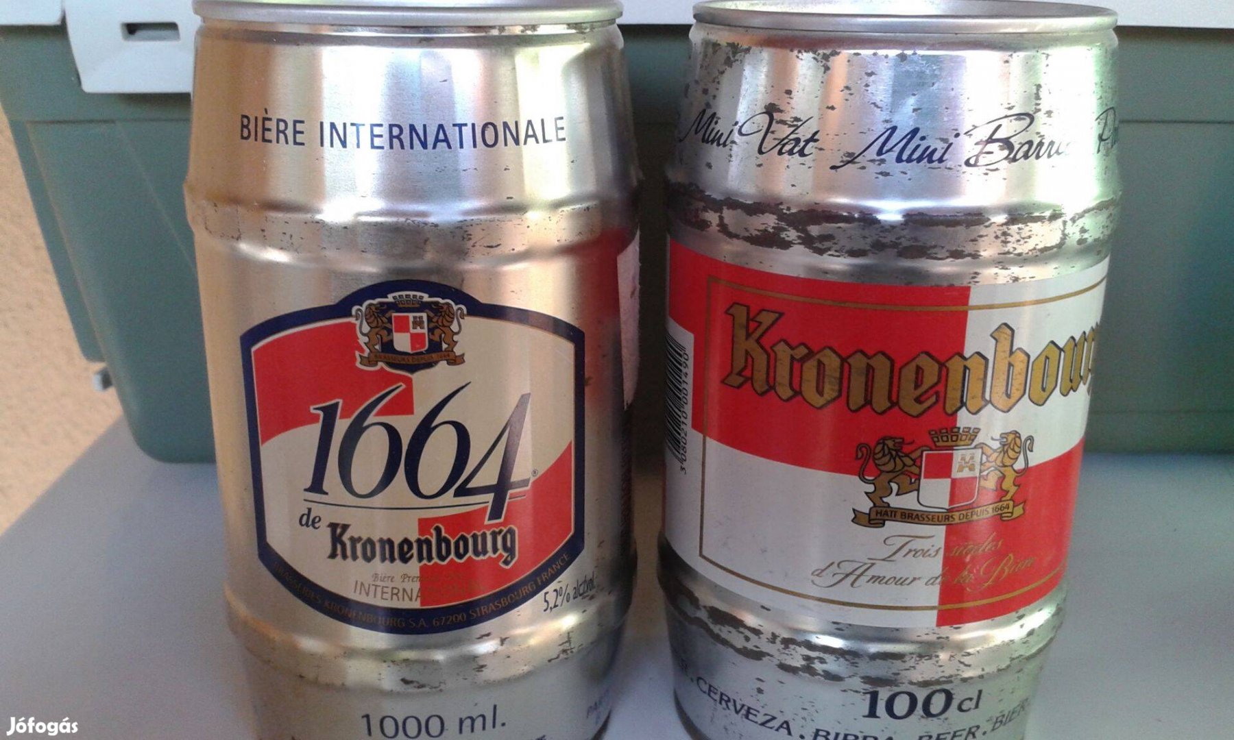 Kronenbourg sörösdobozok / 1 Literes x 2