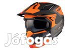 Krosszmotoros sisak MT Helmets Streetfighter SV S Totem szürke / naran