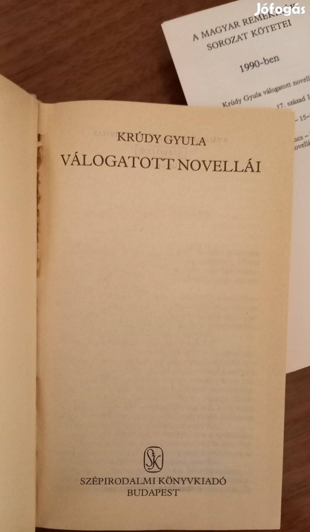 Krúdy Gyula válogatott novellái