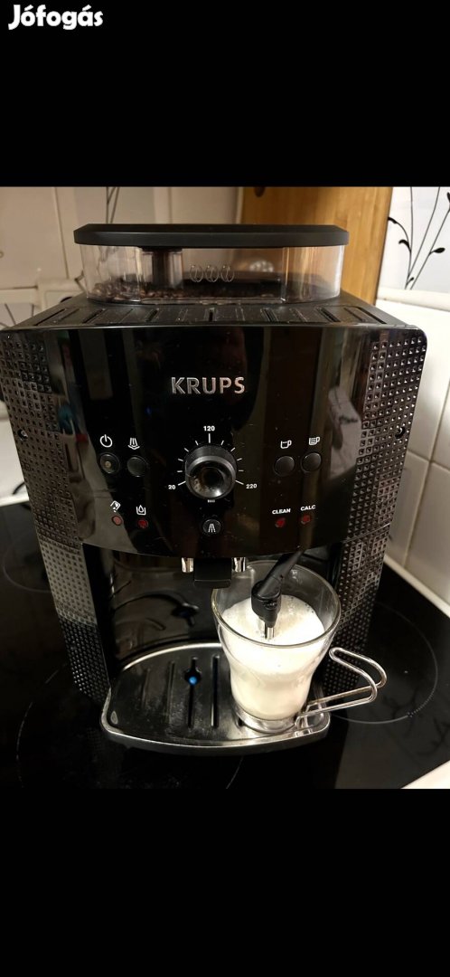 Krups EA81 automata darálós kávégép tejhabosító fejjel