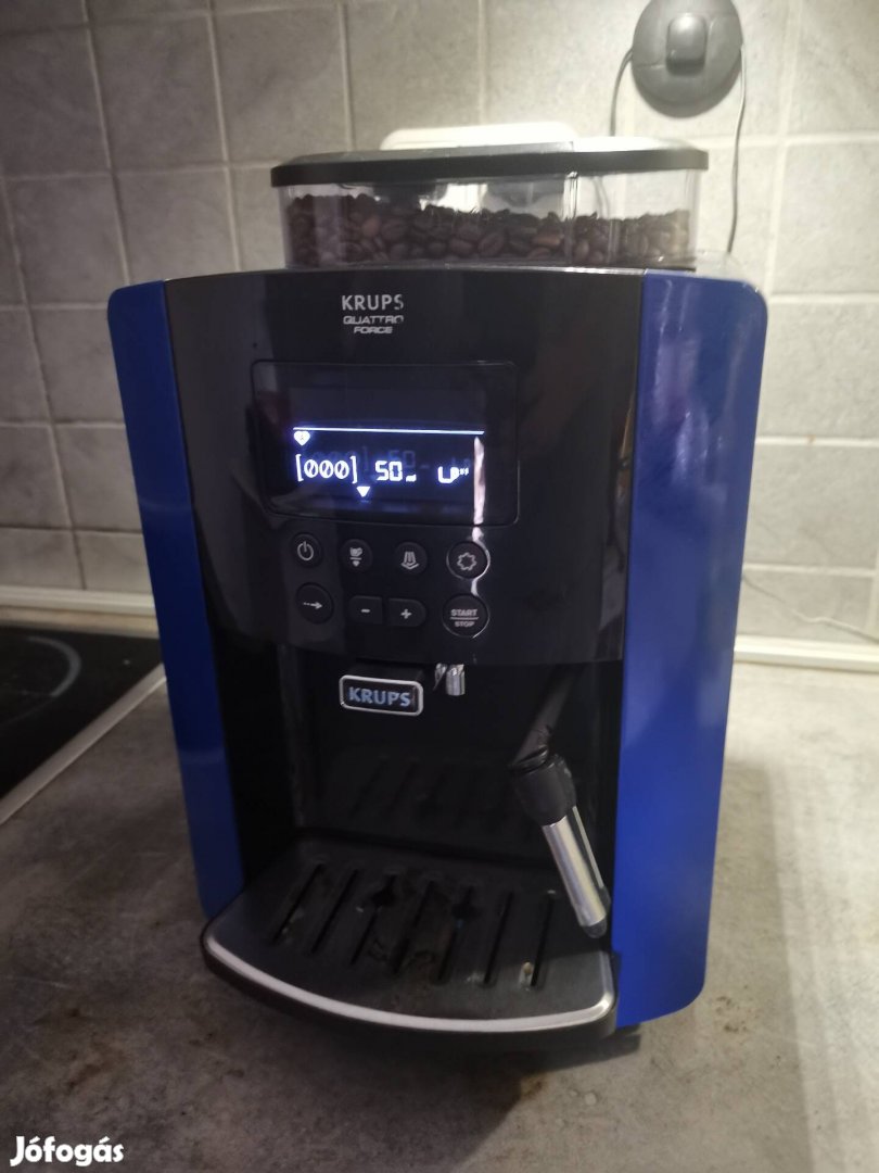 Krups EA 81 automata kávégép (kék, limitált széria) eladó! 