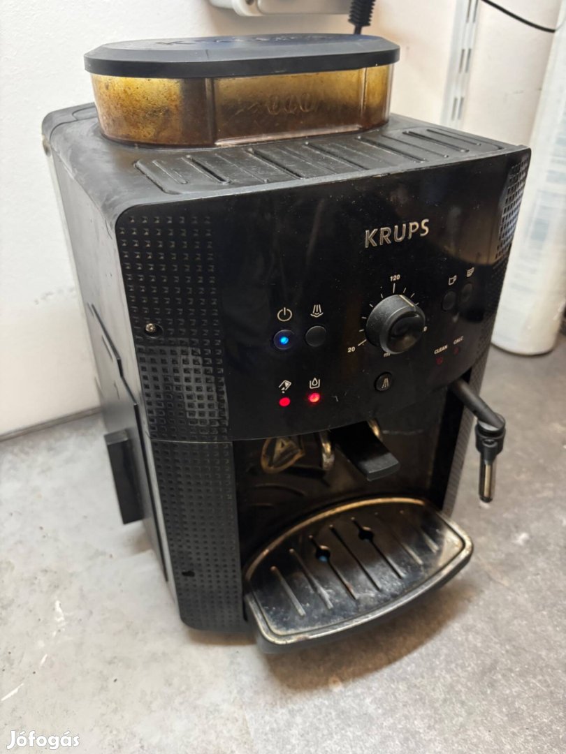 Krups EA 81 fekete kávéfőző, kávégép