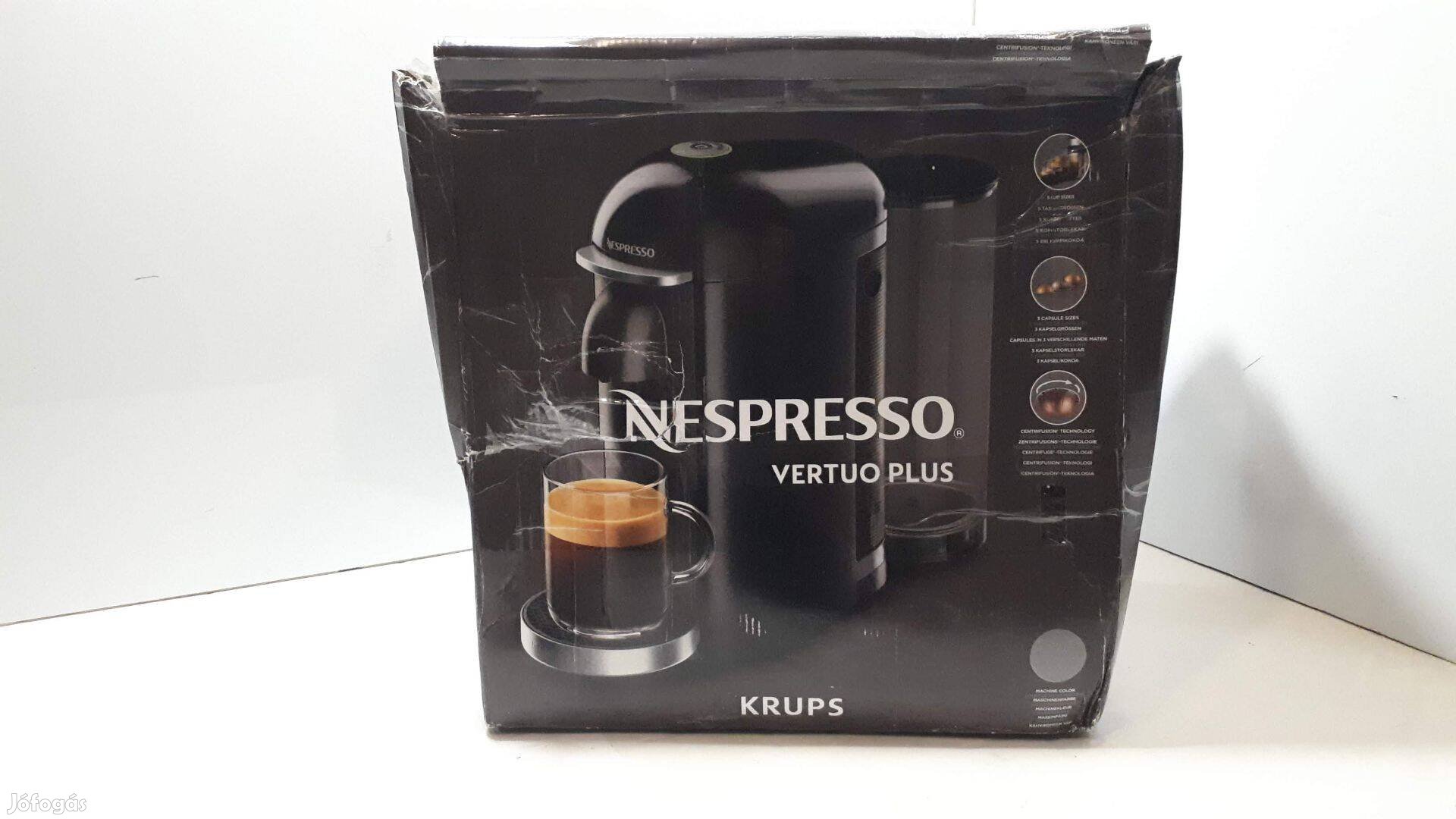Krups Nespresso Vertuo Plus XN900 Kapszulás kávéfőző - Szürke, újszerű