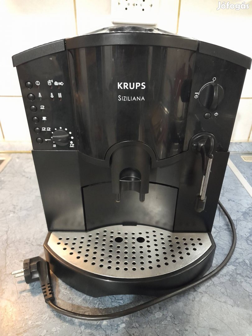 Krups Siziliana F860 darálós automata kávé főző, Jura E55 liszensz