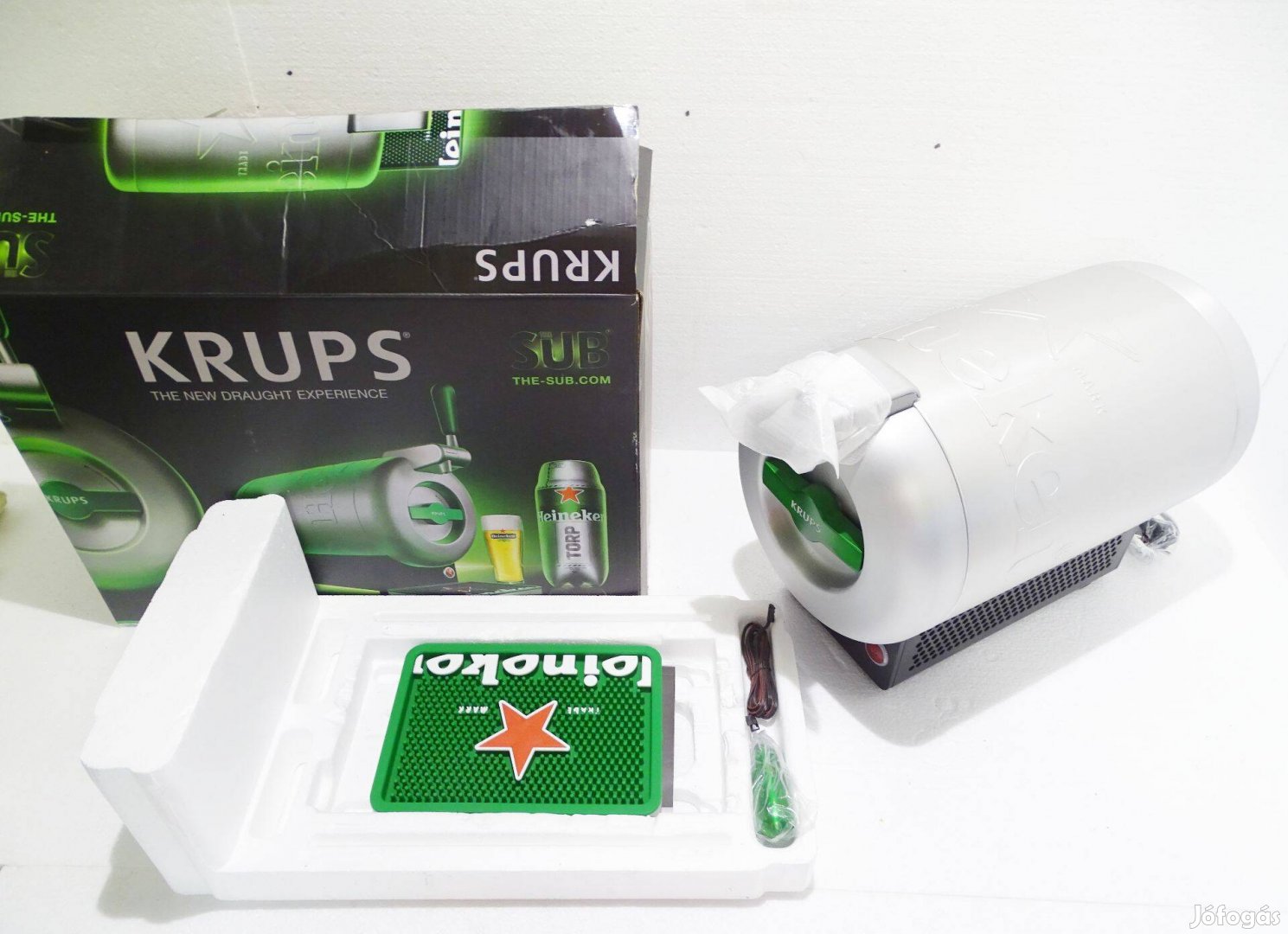 Krups VB65 Heineken sörcsap sör adagoló sör hűtő Új