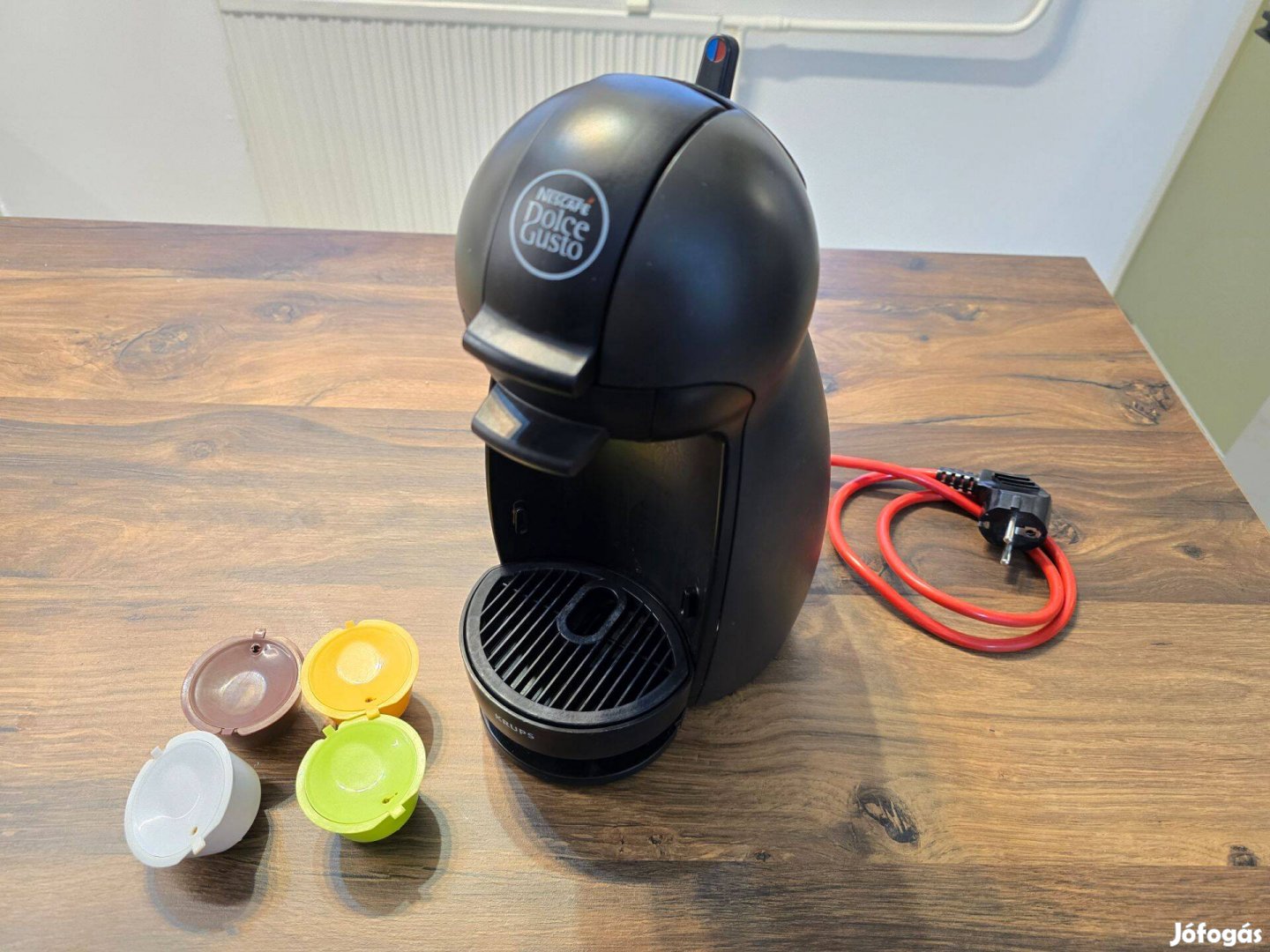 Krups, Dolce Gusto kávéfőző, tölthető kapszulák és kapszula tartó