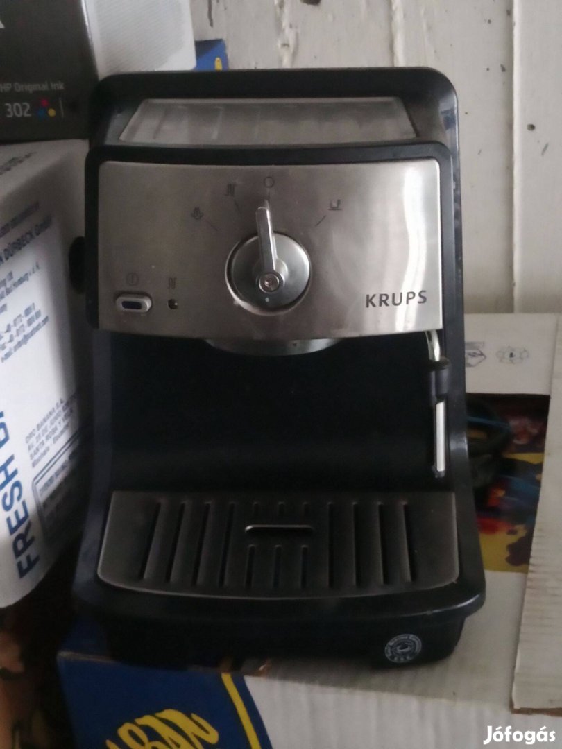 Krups expresszo kávéfőző xp4020 fekete 3000ft óbuda a fényképeken láth