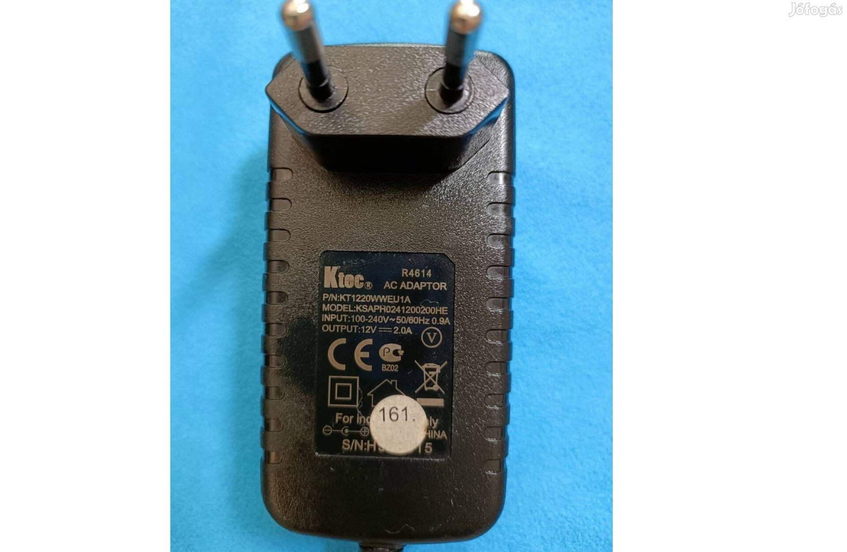 Ktec Model Ksaph0241200200HE 12V AC Adapter,