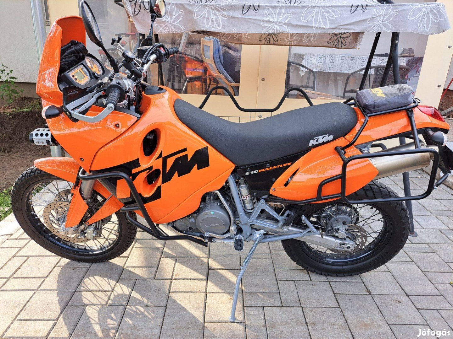 Ktm LC4 640 Adventure oldalsó doboz tartó konzol + alu doboz