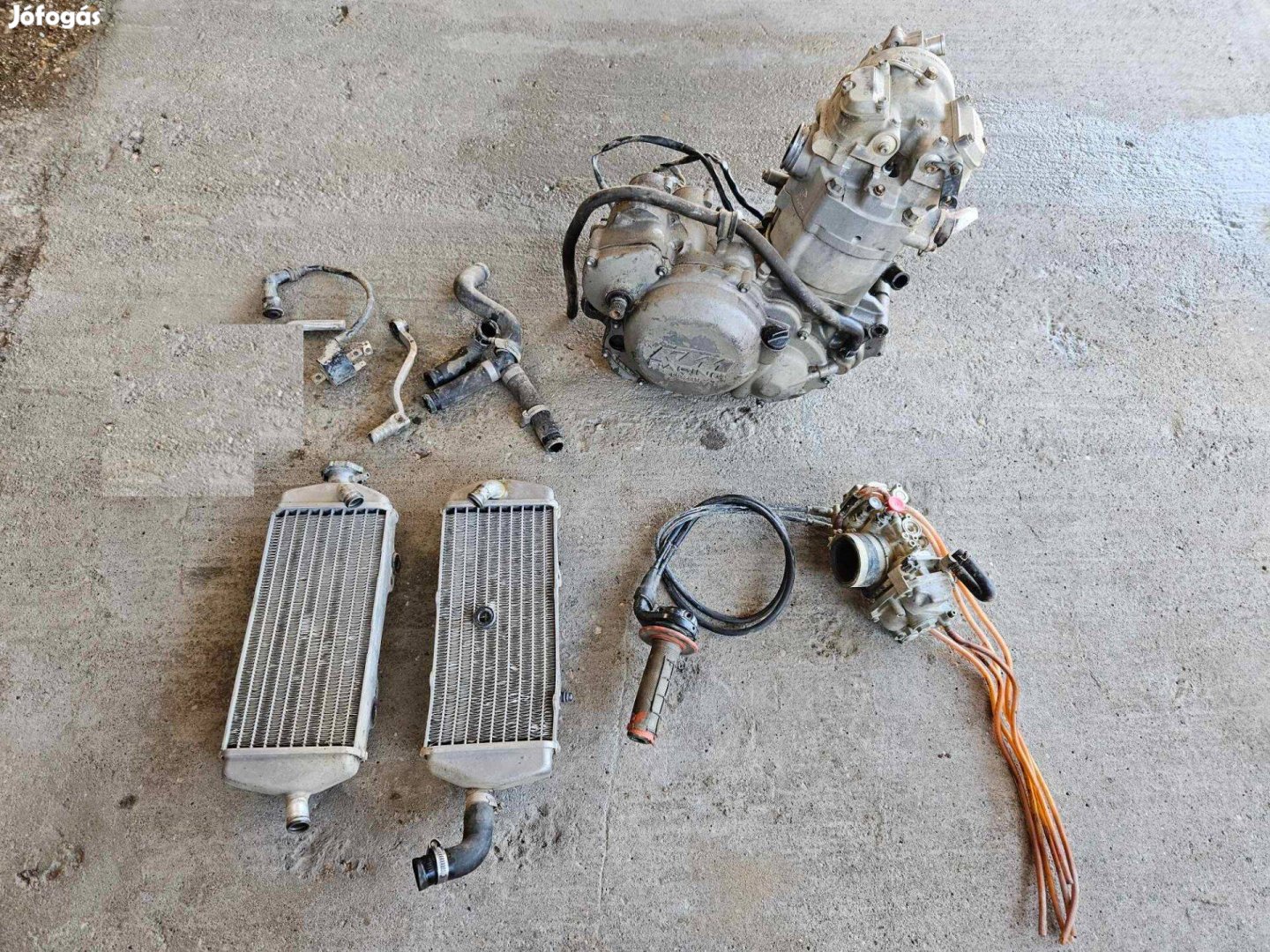 Ktm Rfs 450 motorblokk hűtő karburátor eladó