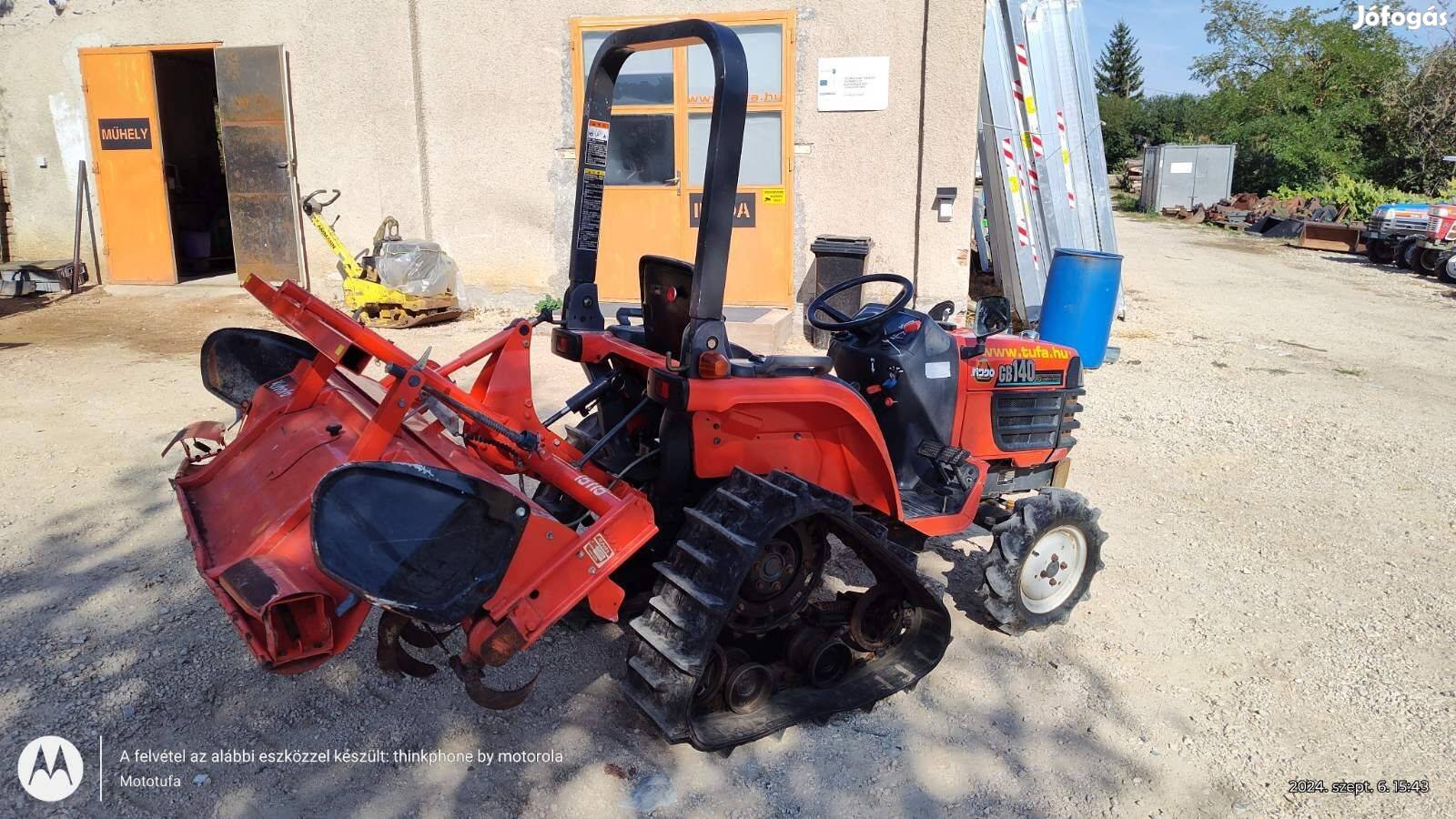 Kubota GB140 lánctalpas hibrid traktor