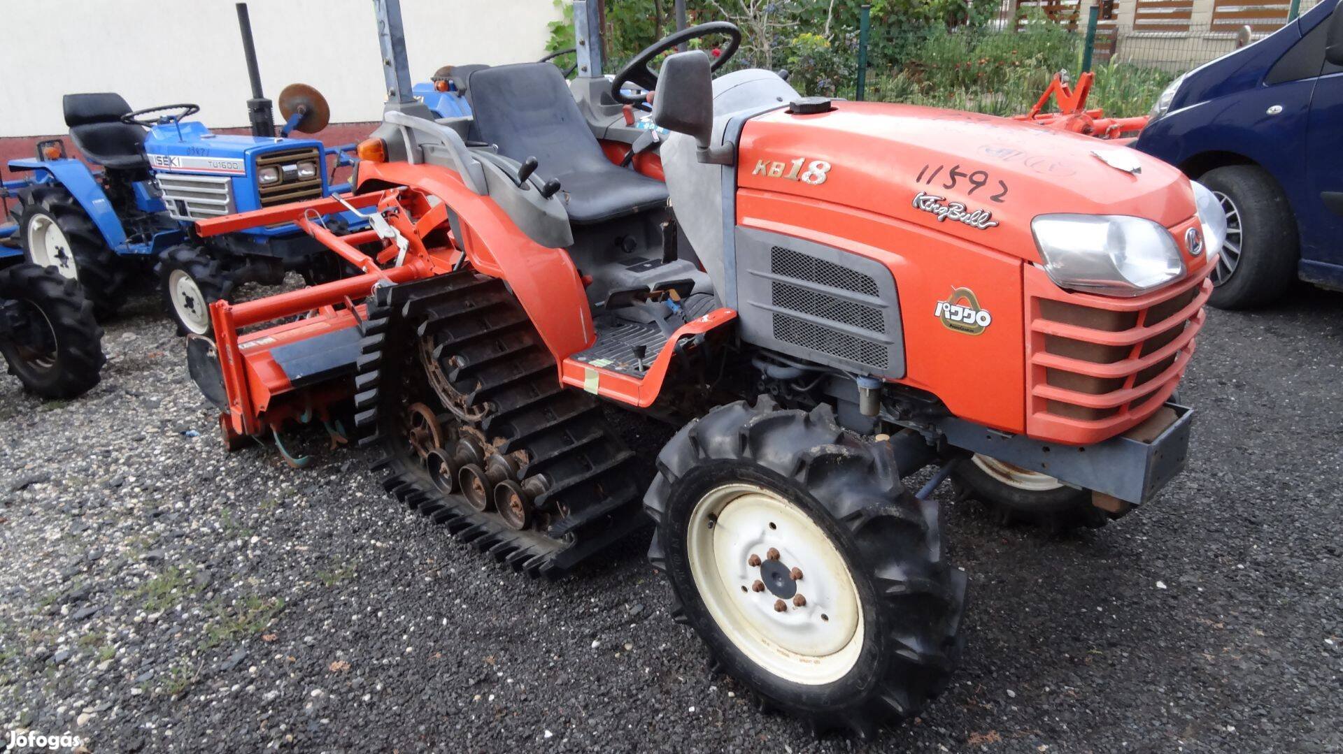 Kubota KB18D Japán kistraktor talajmaróval!