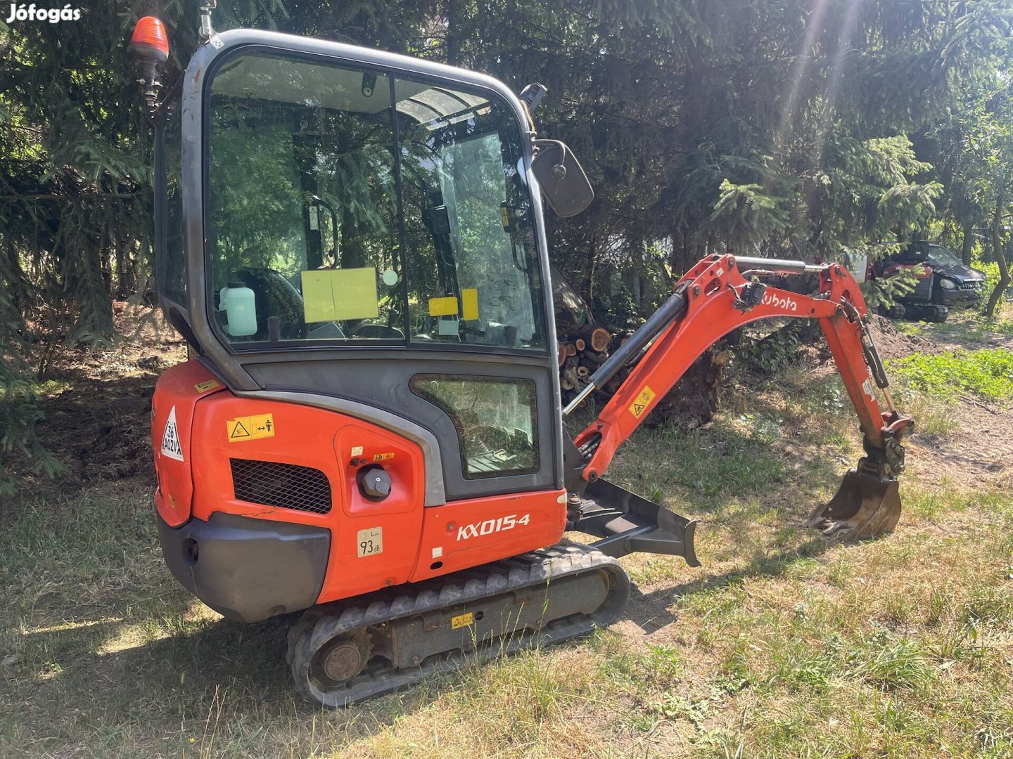 Kubota Kx015 minikotró árokásó