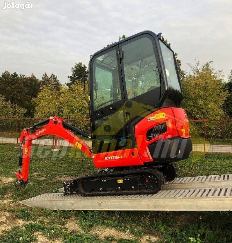 Kubota Kx016-4 minikotró, kotrógép