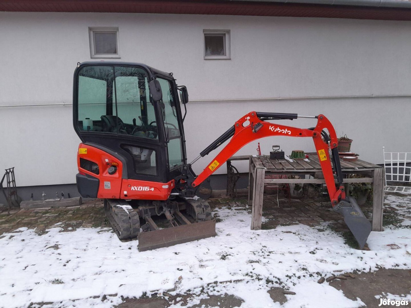 Kubota Kx016-4 minikotró eladó, magánszemélytől