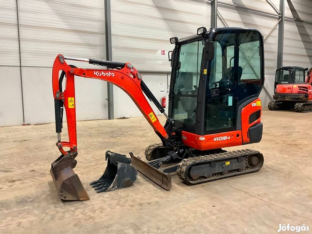 Kubota Kx018-4 minikotró / 2.018 üzemóra / Lízing 20%-tól