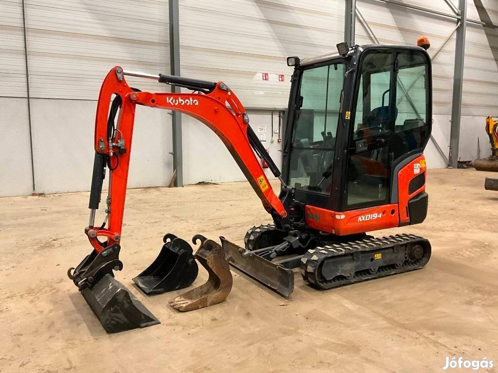 Kubota Kx019-4 / 1550üó / 3 db kanál / Lízing 20%-tól