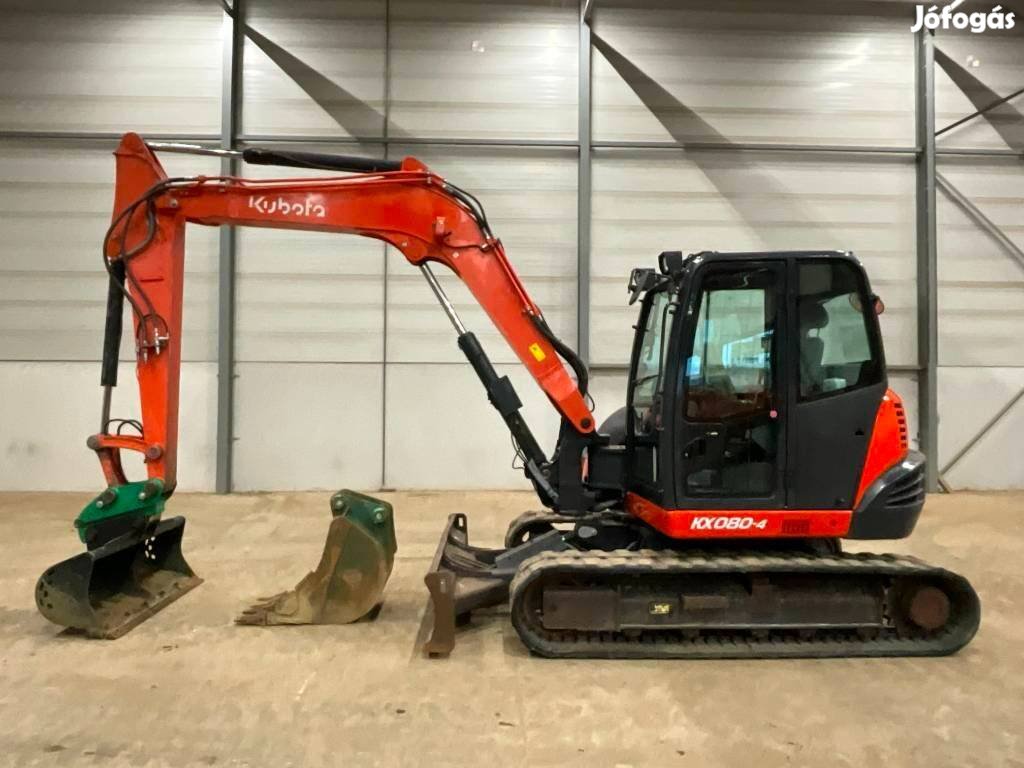 Kubota Kx080-4 A / 2250üó / 2db kanál / Lízing 20%-tól