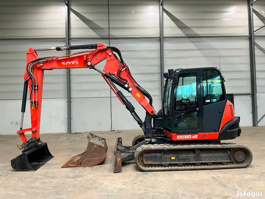 Kubota Kx080-4 / 3300üó / Klíma / Lízing 20%-tól