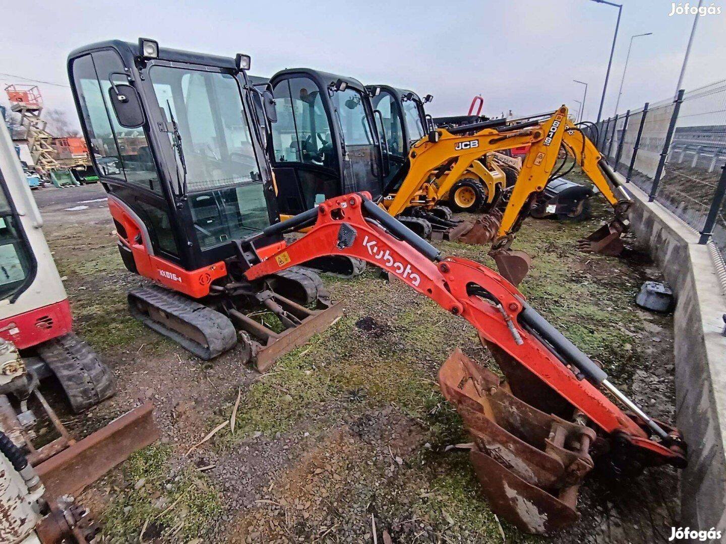 Kubota Kx 016-4 minikotró