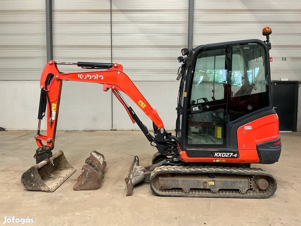 Kubota Kx 027-4 / 1.423 h üzemóra / Lízing 20%-tól